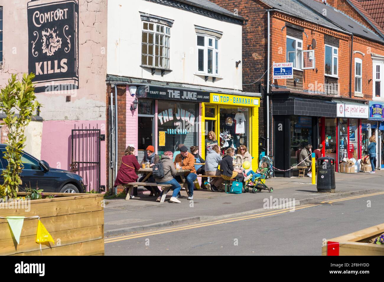 York Road in Kings Heath, Birmingham has closed to traffic and
