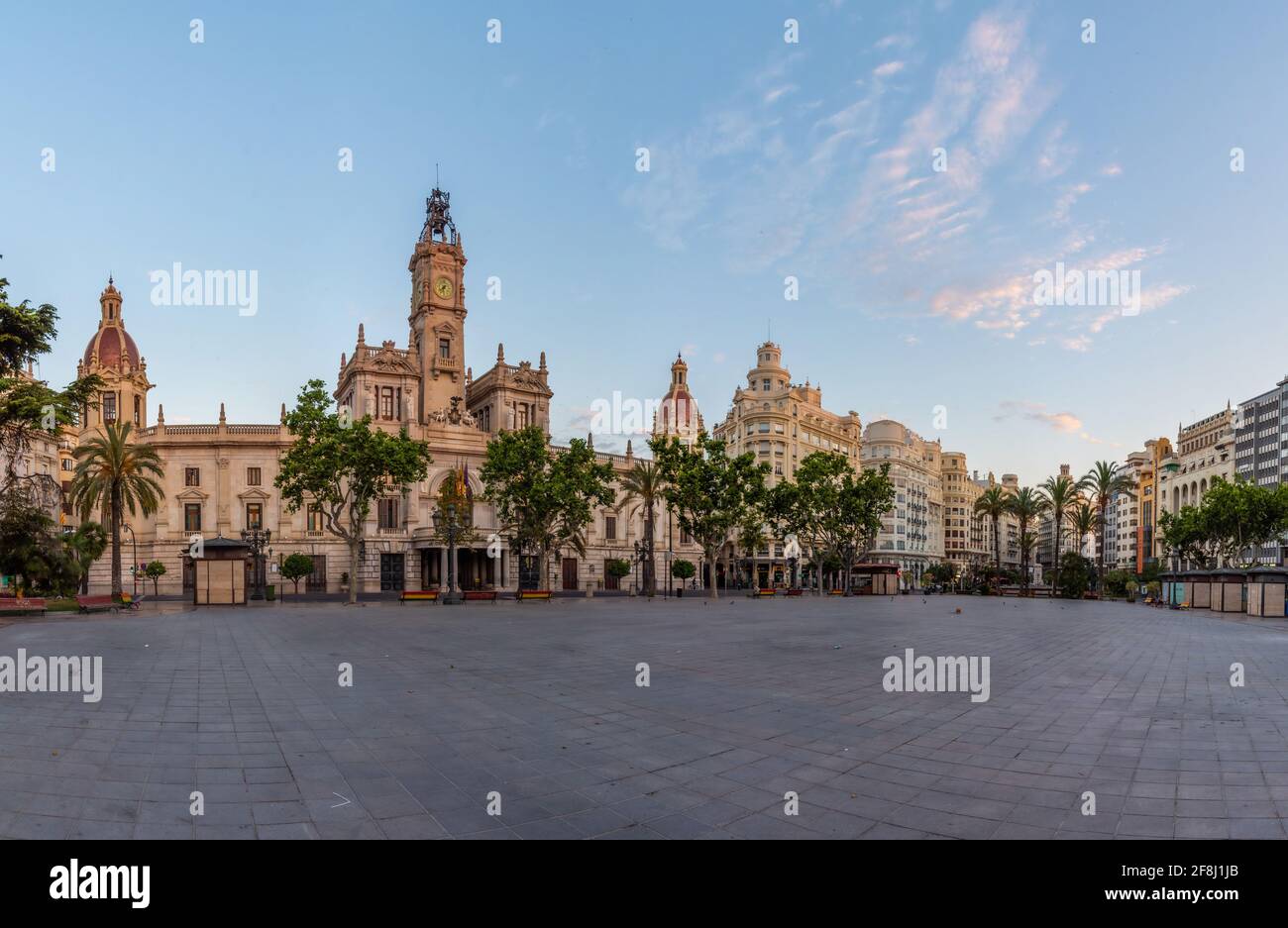 Town hall in Spanish town Valencia Stock Photo Alamy