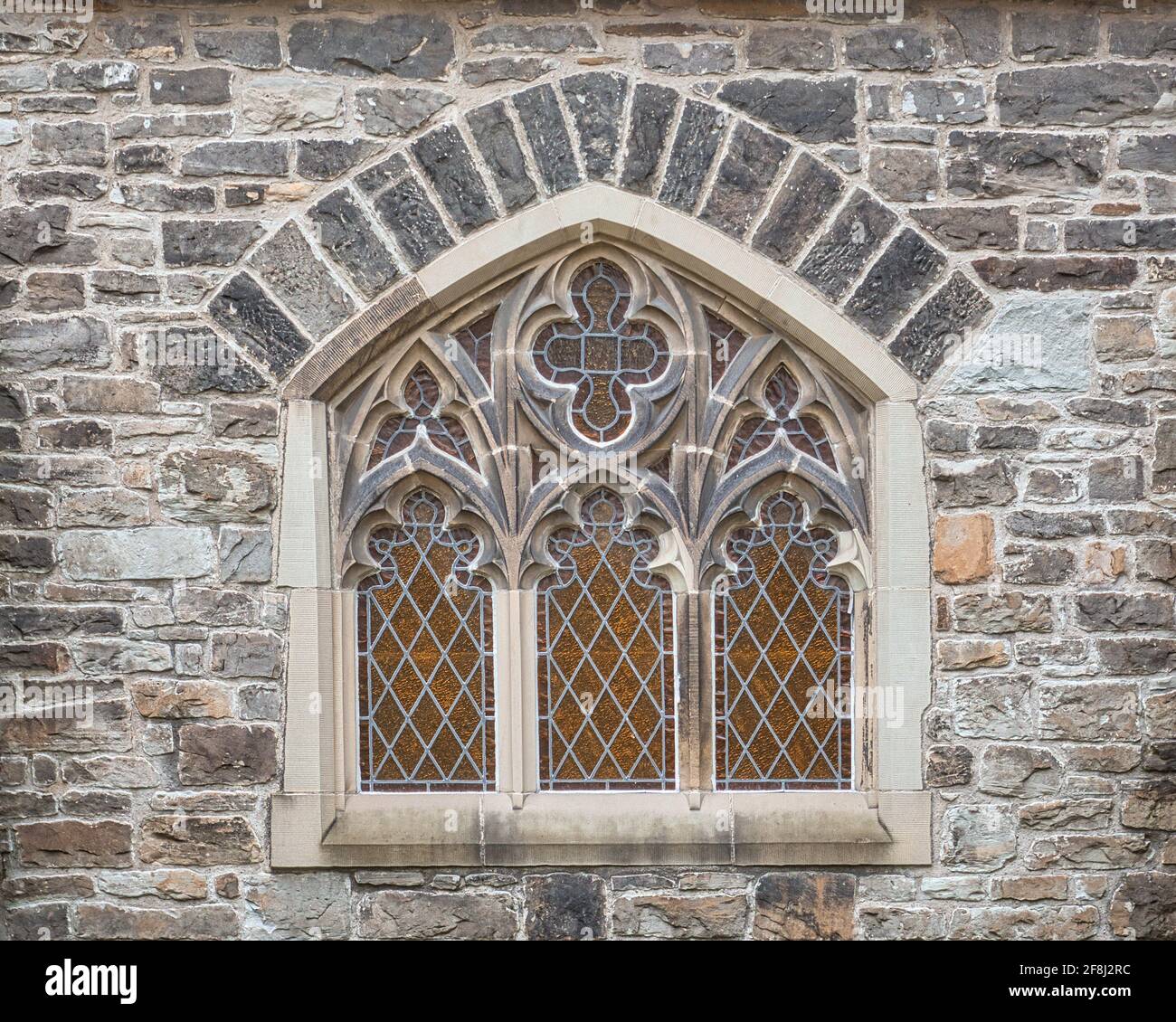 Gothic Architecture in Saint Paul's Anglican Church in Toronto, Canada Stock Photo