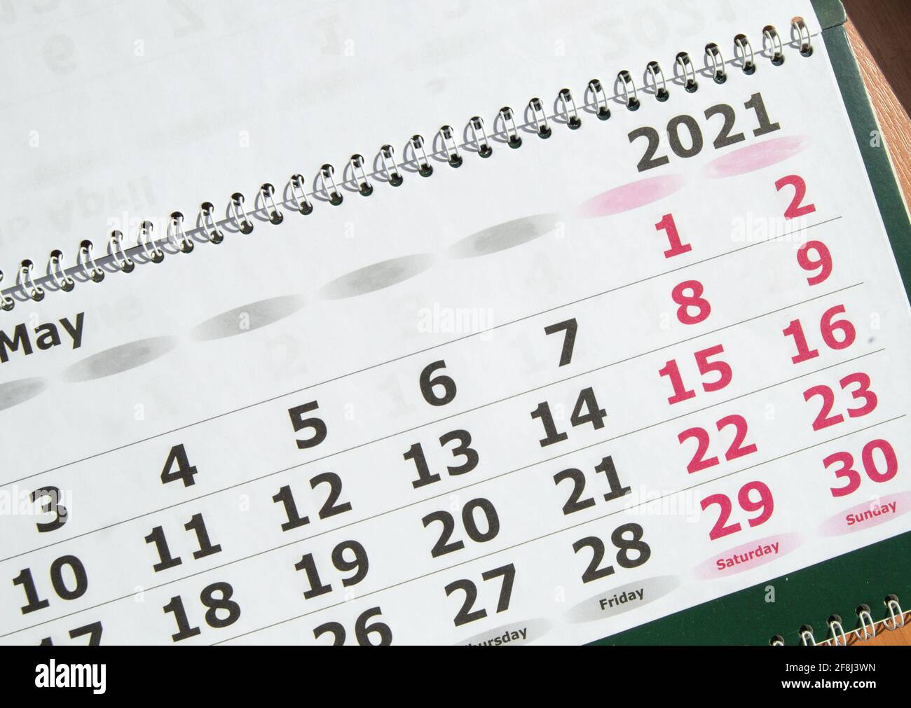 Page 3 Blank Wall Calendar High Resolution Stock Photography And Images Alamy