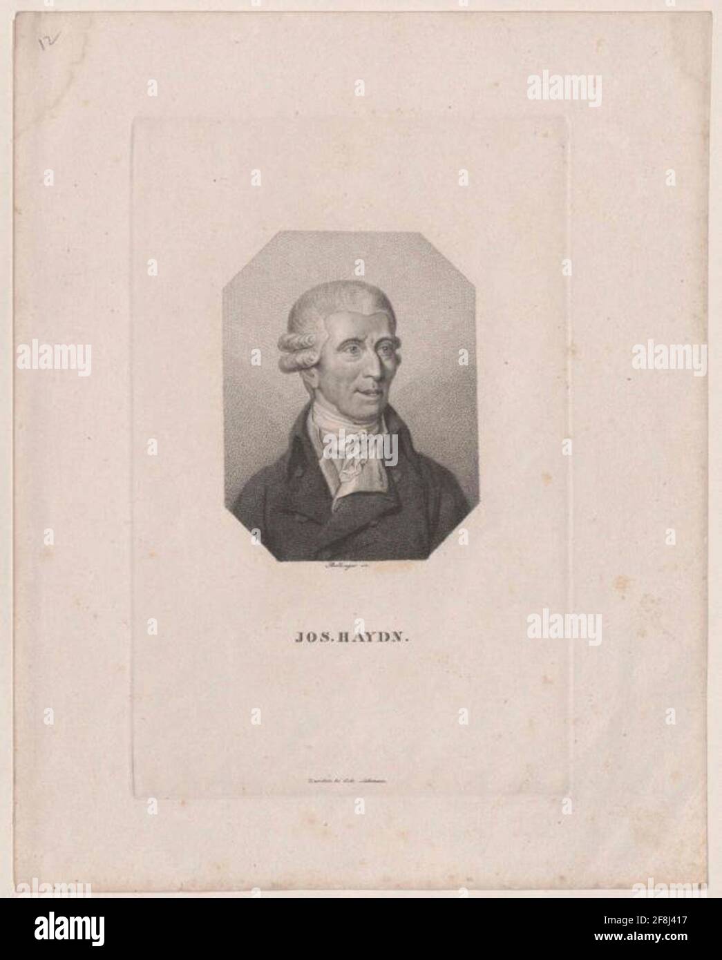 Haydn, Joseph Stecher: Bollinger, Friedrich Wilhelm Publisher: Schumann, Gebr.verlagsort: Zwickau Stock Photo