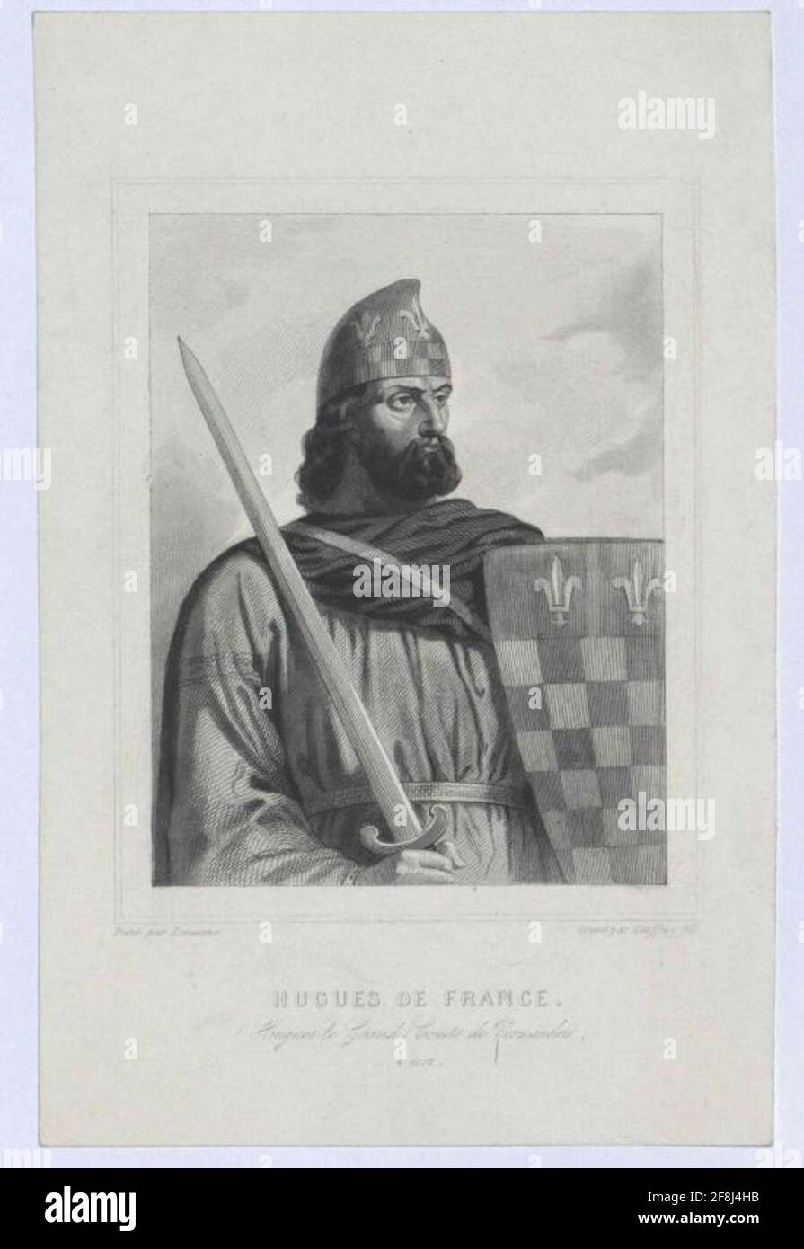 Hugo of France, Count of Vermandois. Stock Photo