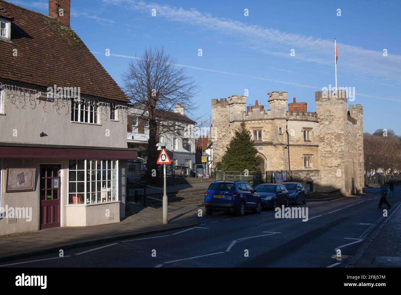 Views of Buckingham including the Old Gaol Museum in Buckinghamshire in the UK Stock Photo