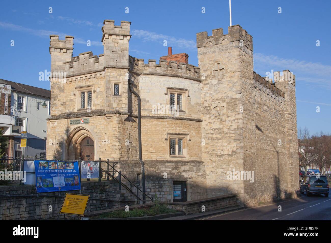 The Old Gaol, a museum in Buckingham, Buckinghamshire in the UK Stock Photo