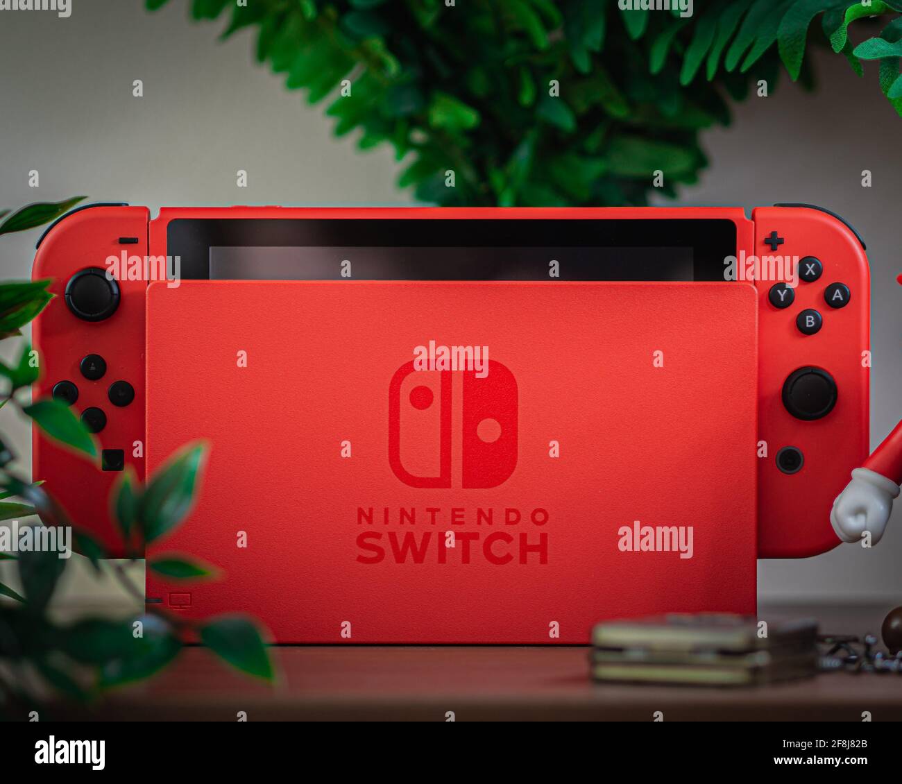 HAMBURG, GERMANY - Feb 13, 2021: The new Nintendo Switch Super Mario Edition  Stock Photo - Alamy