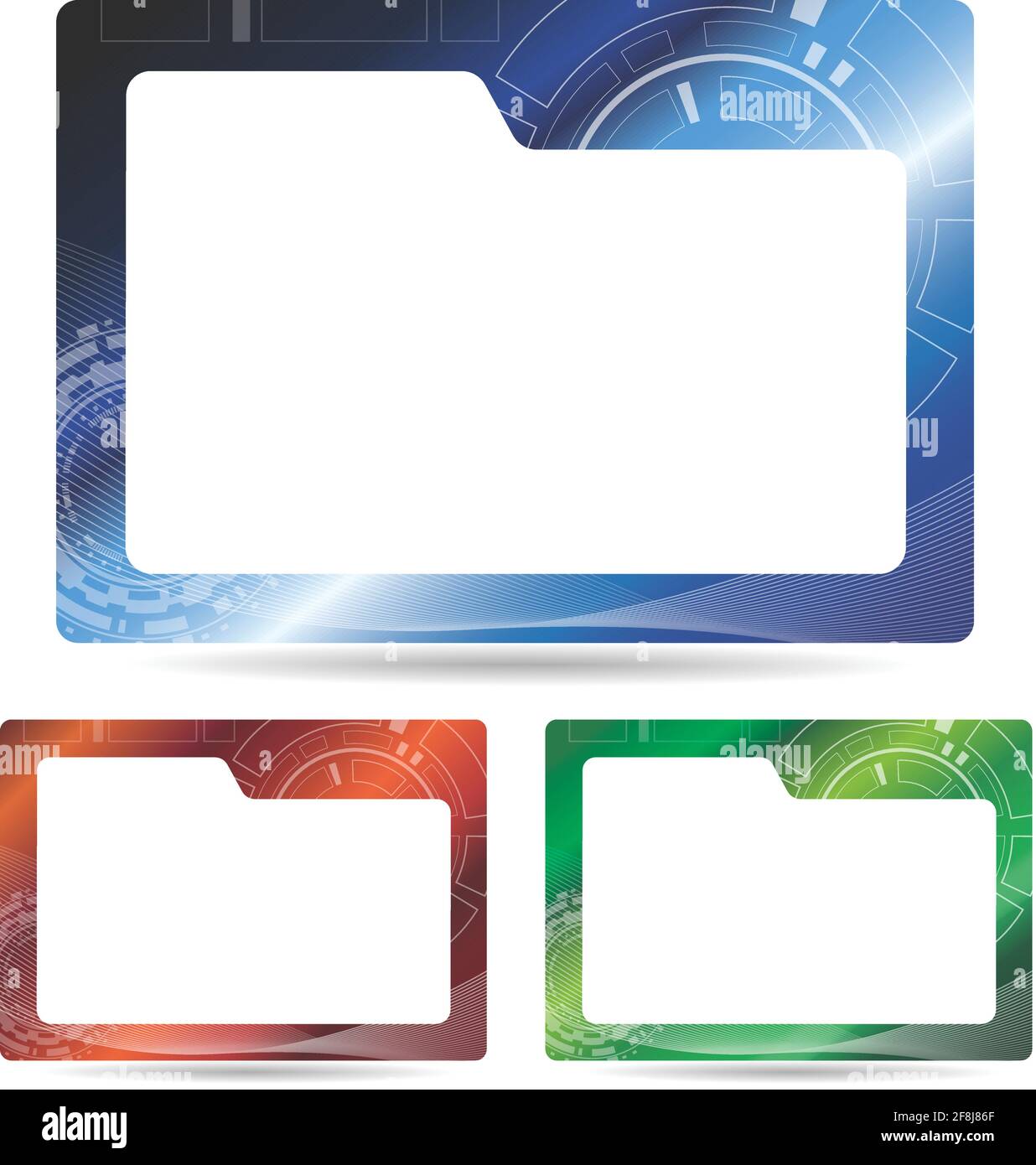 futuristic techno abstract background card frame template design Stock Vector