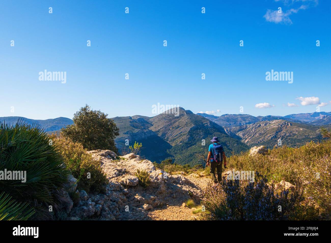 Green mountains and beautiful sky clouds under the blue sky Stock Photo ...