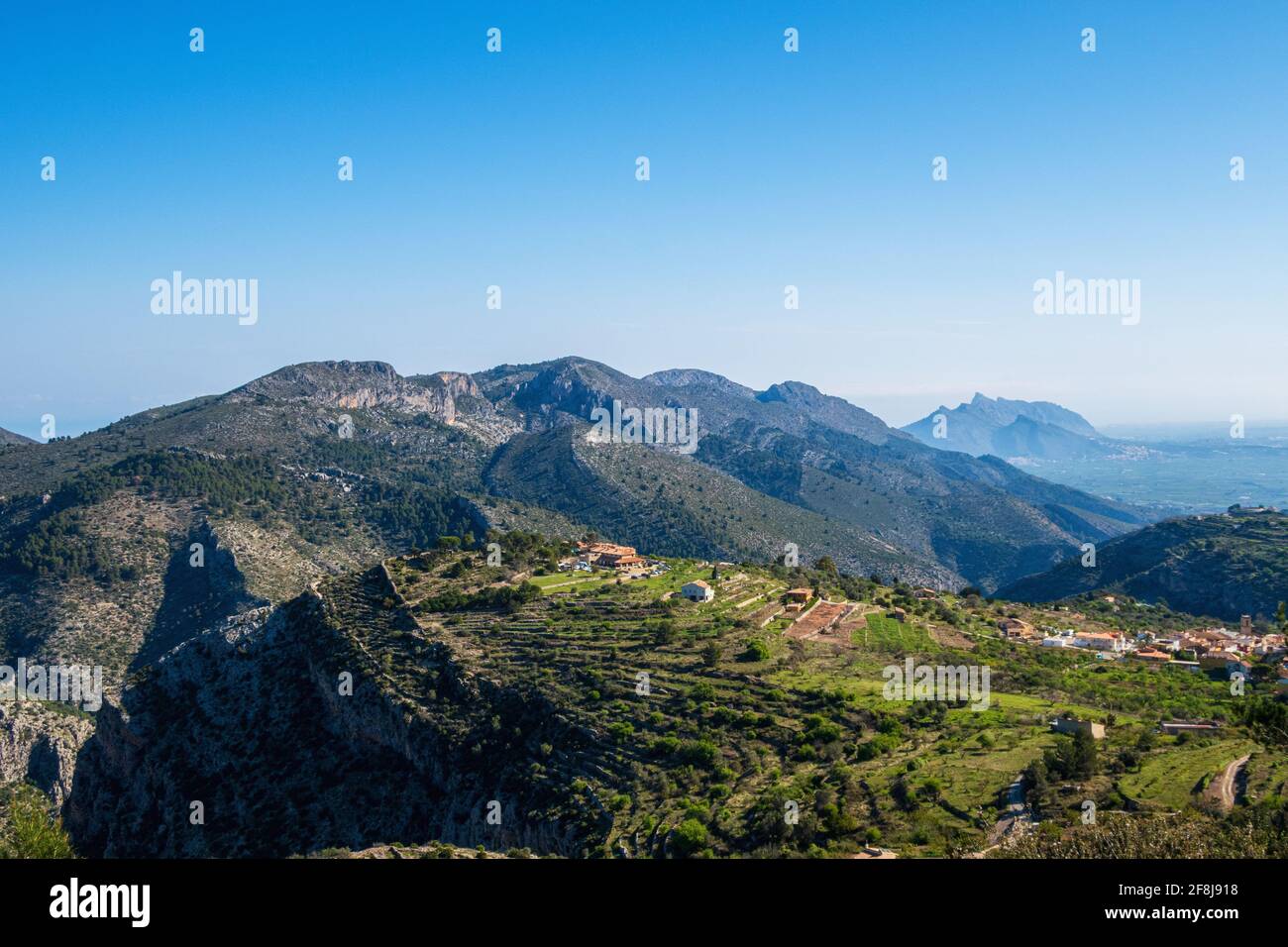 Green mountains and beautiful sky clouds under the blue sky Stock Photo ...