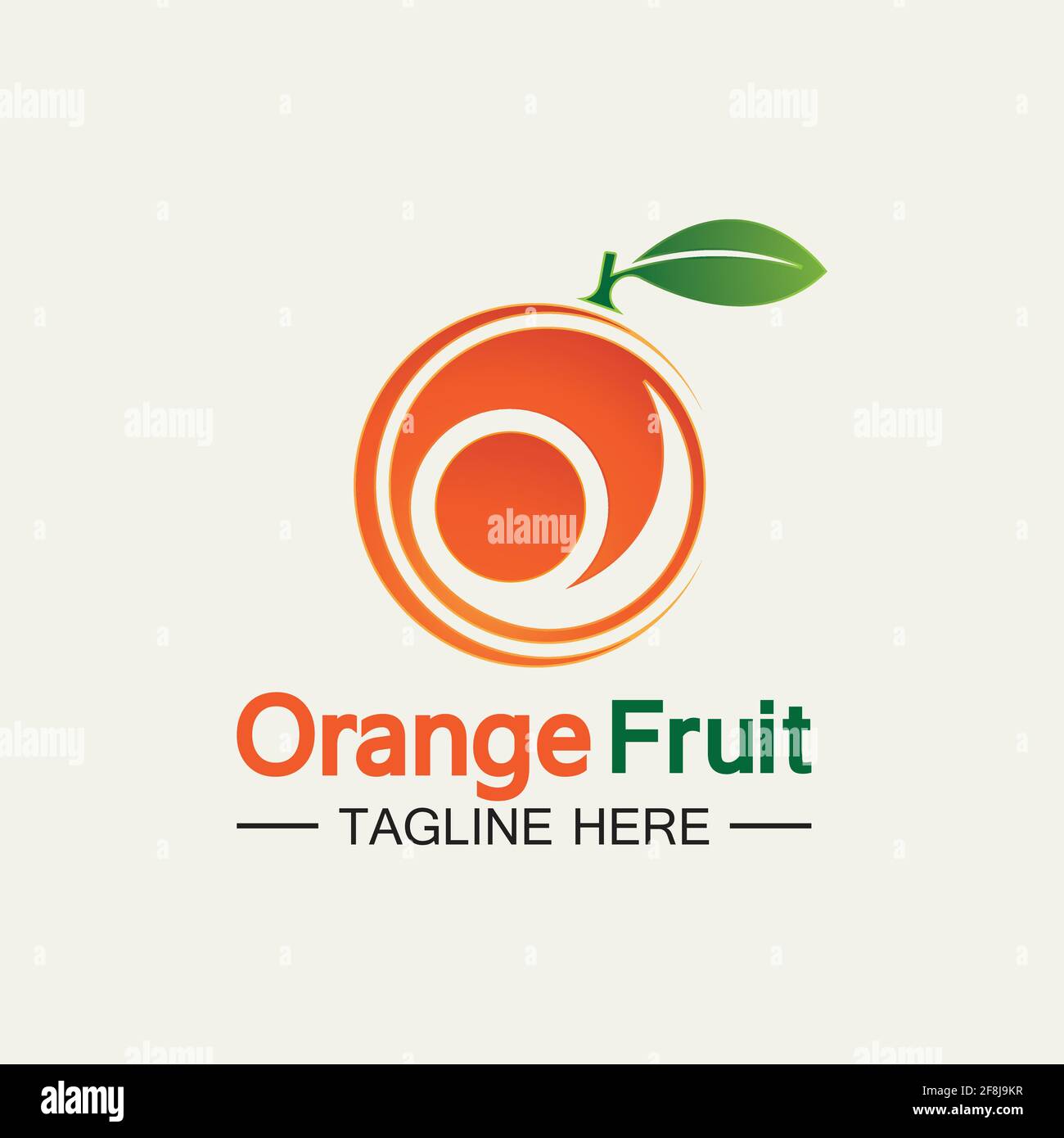Orange logo design Vector icon illustration design Stock Vector