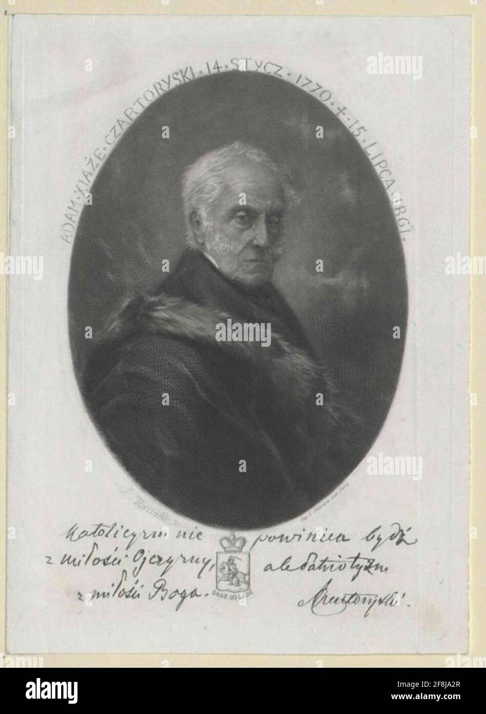 Czartoryski, Adam Prince Stock Photo Alamy