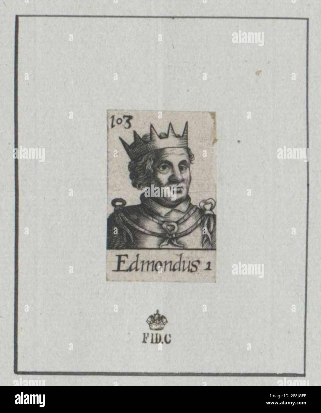 Edmund I., King of England Stock Photo Alamy