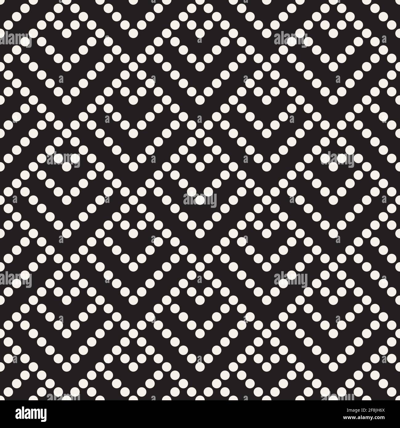 Vector seamless pattern. Dotted geometric background. Decorative abstract halftone design with small circles. Stock Vector