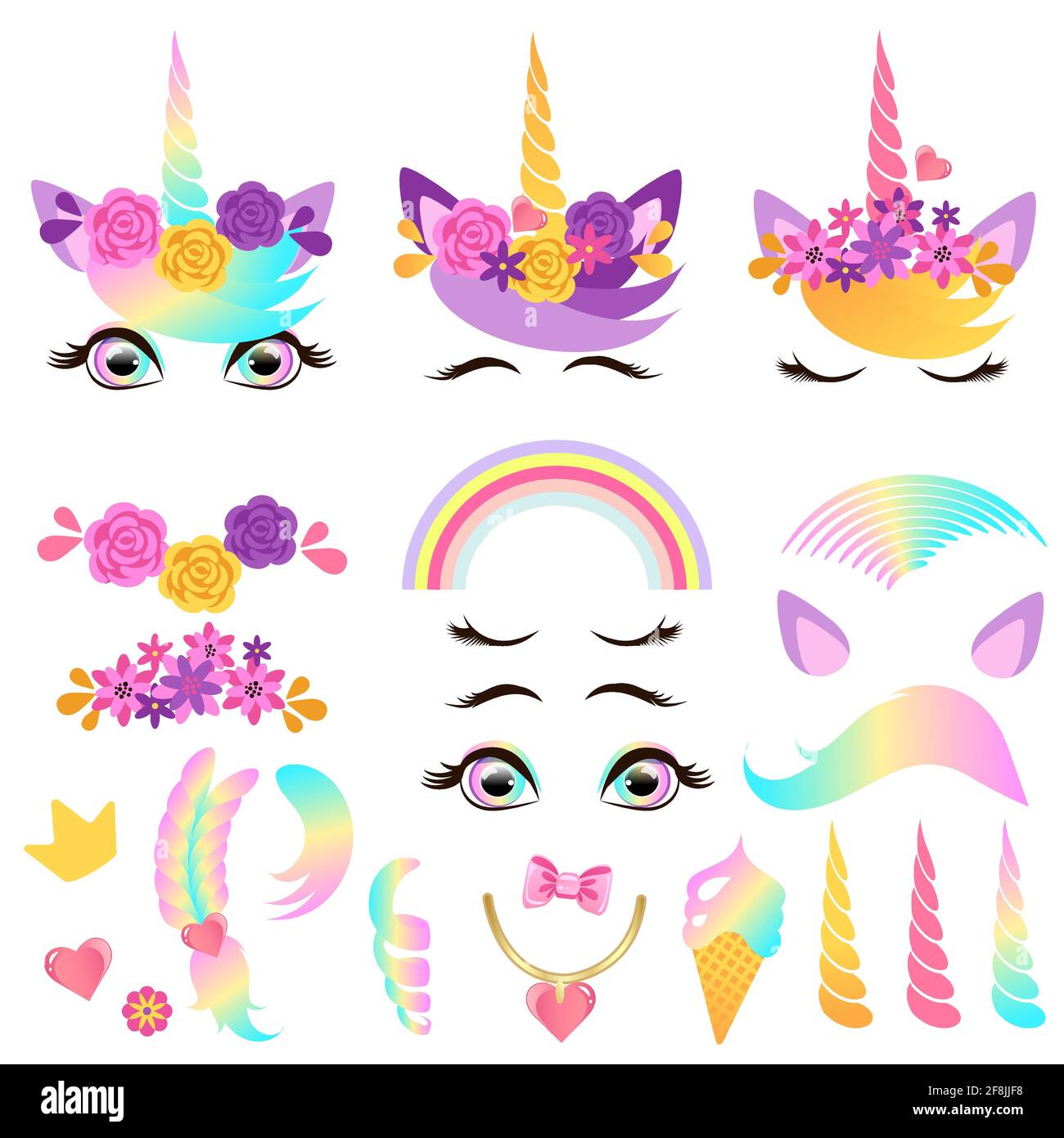 unicorn head cut out stock images pictures alamy