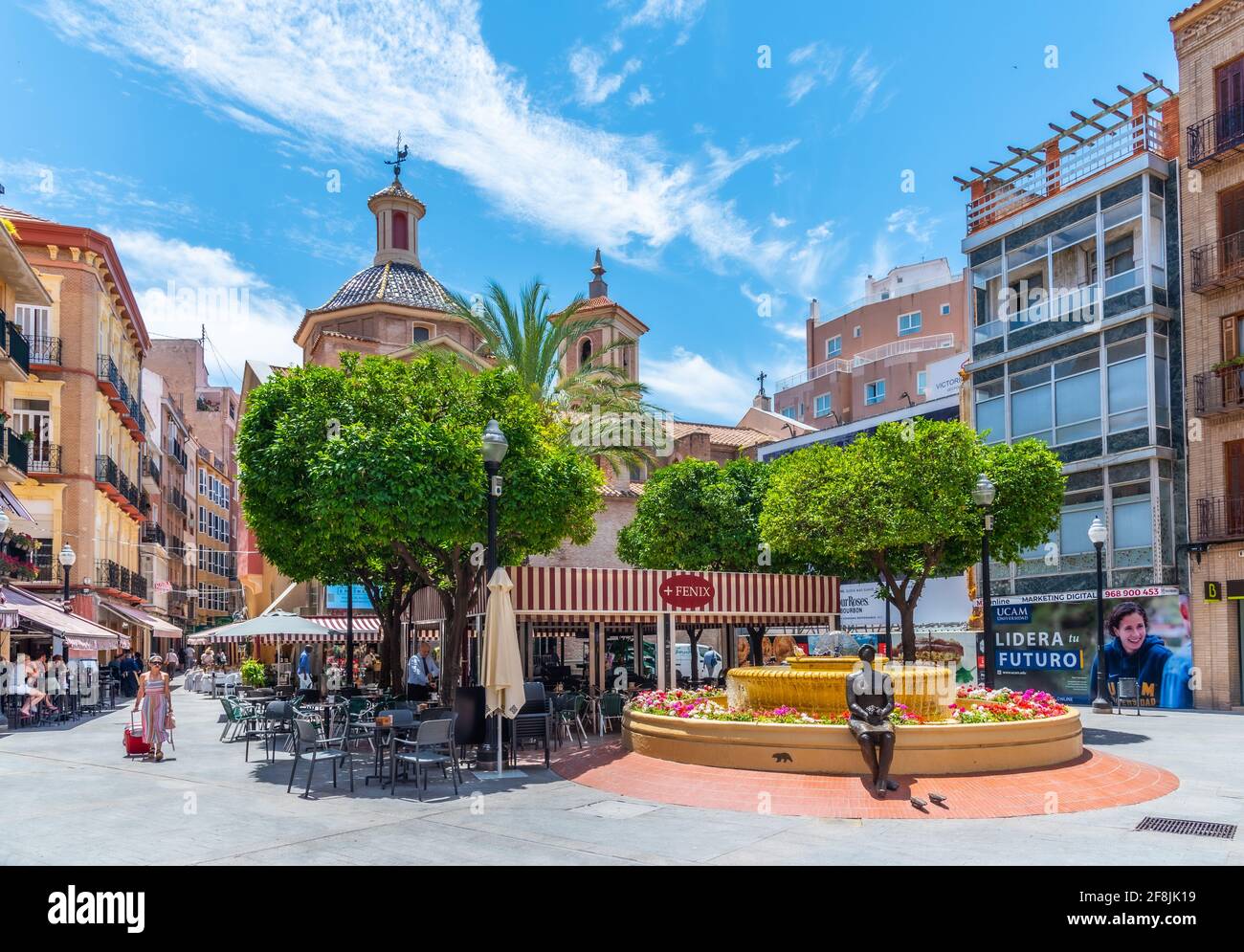 MURCIA, SPAIN, JUNE 19, 2019: Plaza de las Flores in Spanish town Murcia,  Spain Stock Photo - Alamy