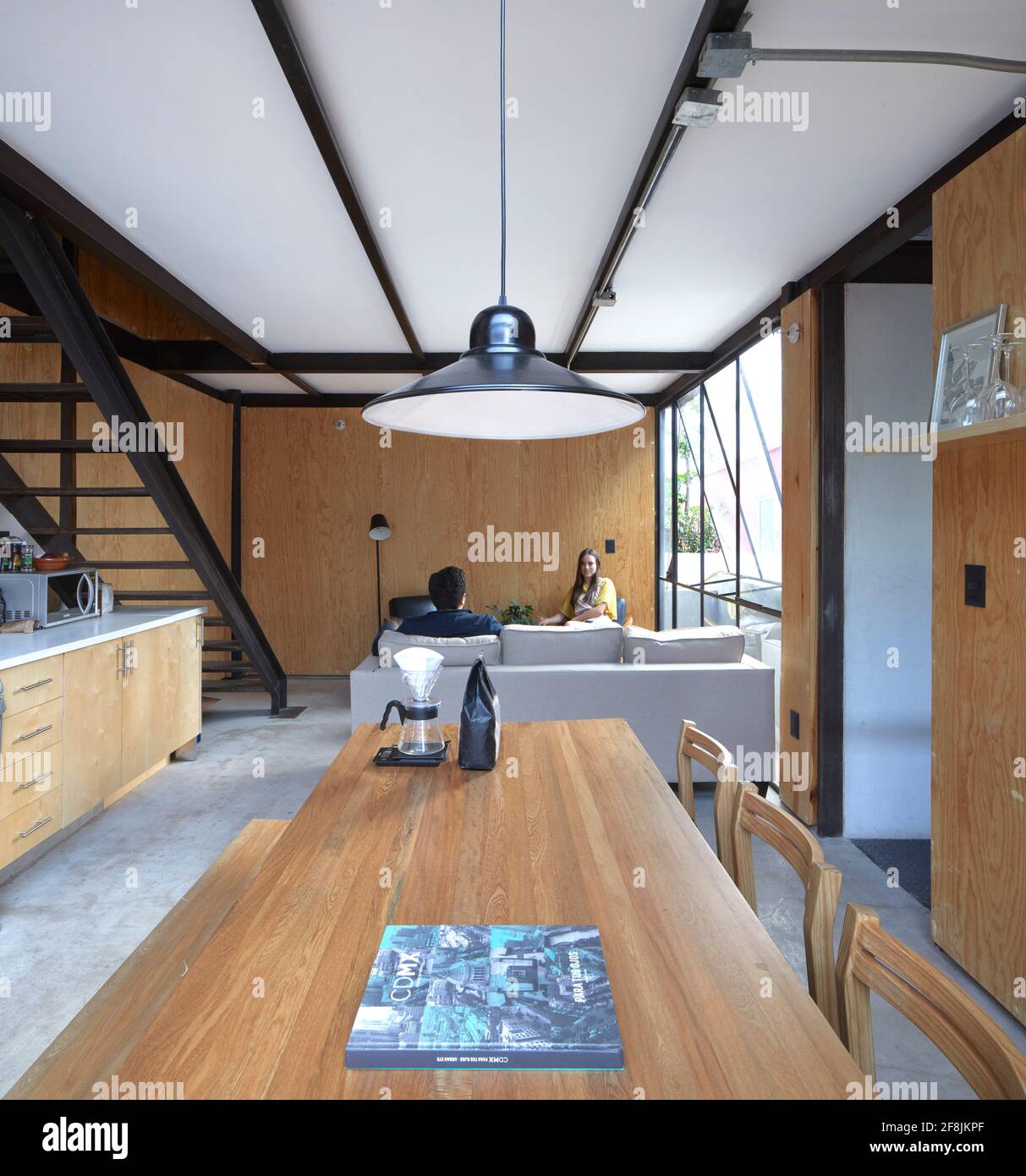 Open plan living room staircase hi-res stock photography and images - Alamy