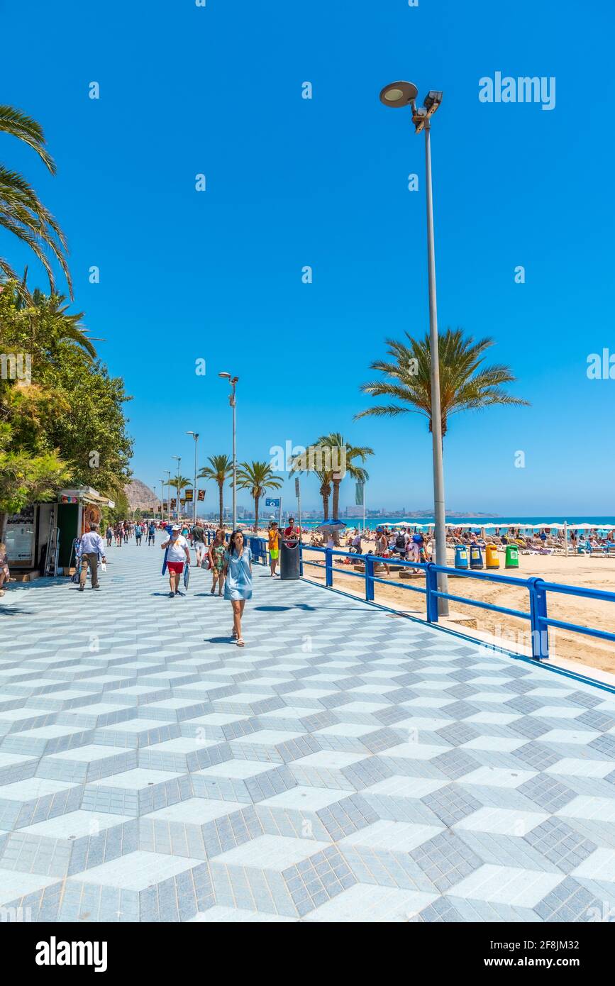 Playa blanca promenade walk beach hi-res stock photography and images ...