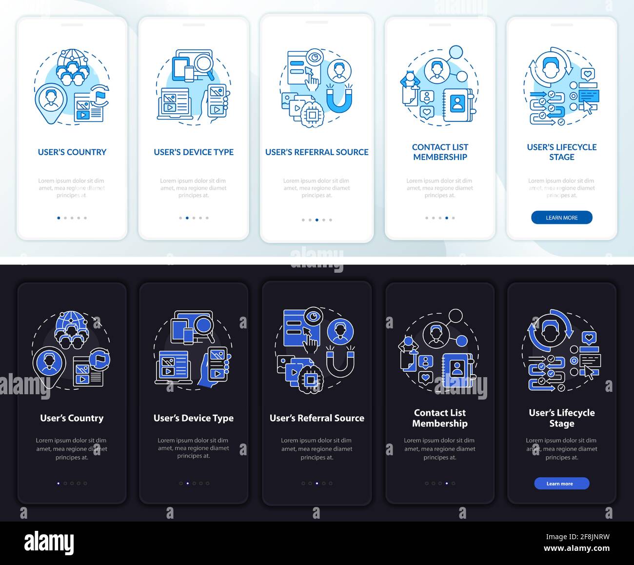Smart content onboarding vector template Stock Vector Image & Art - Alamy