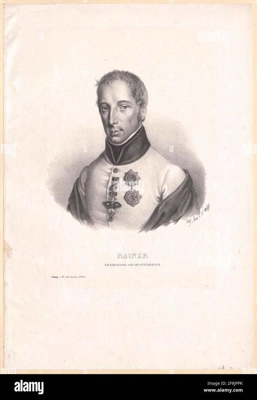 Rainer, Archduke of Austria Stock Photo Alamy
