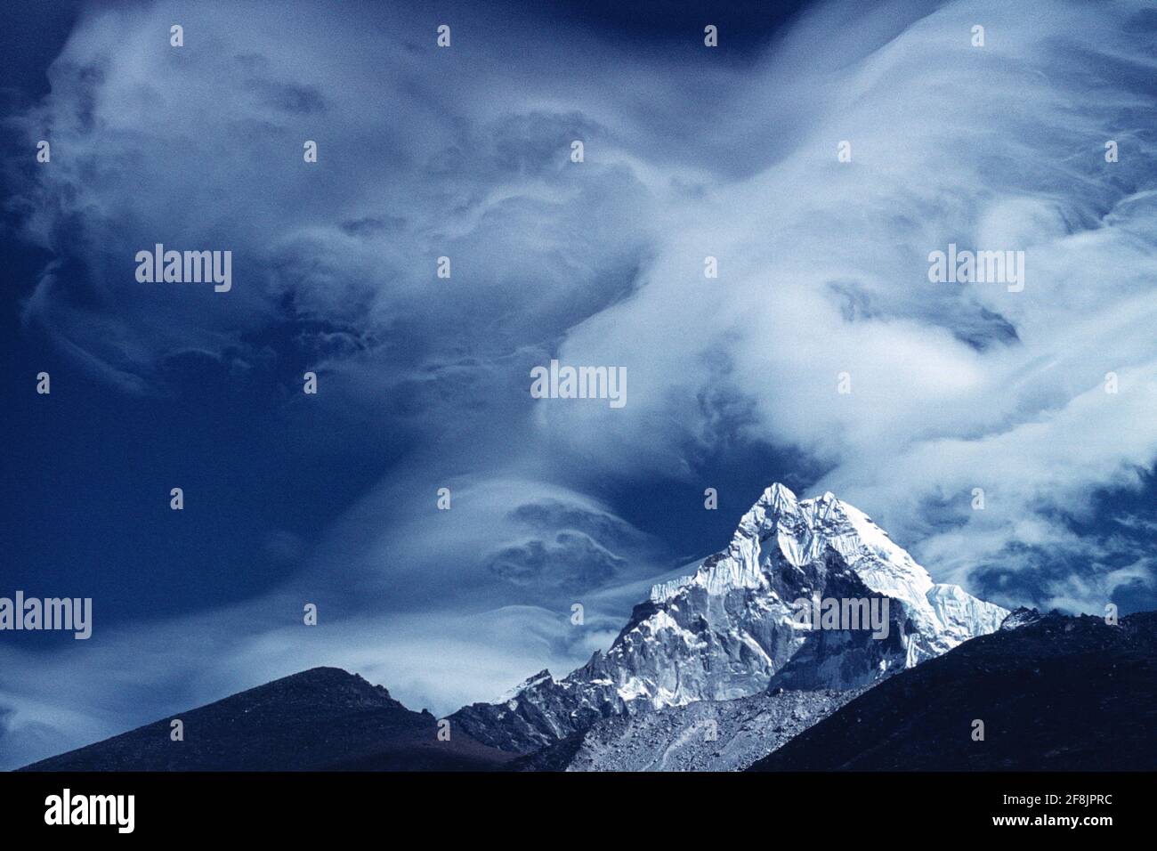 Nepal. Mount Everest. Stock Photo