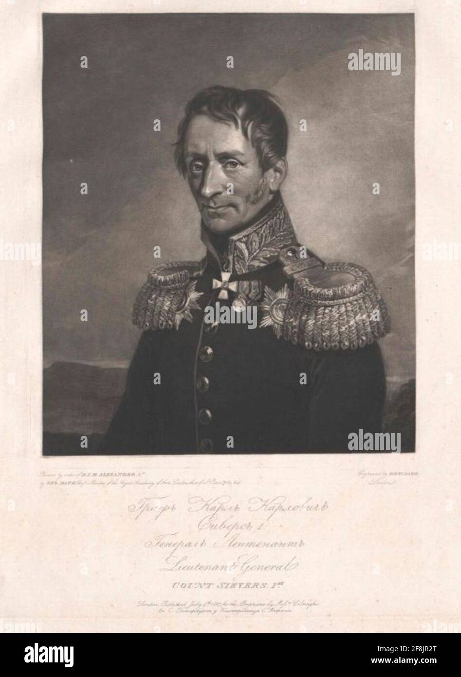 Sievers, Karl Gustav Graf von. Stock Photo