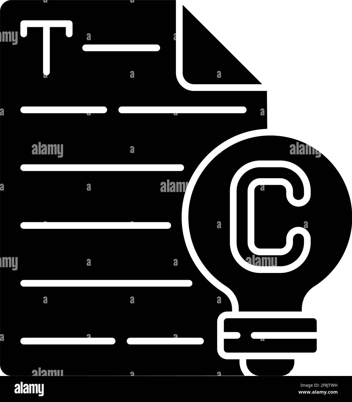Original content black glyph icon Stock Vector Image & Art - Alamy