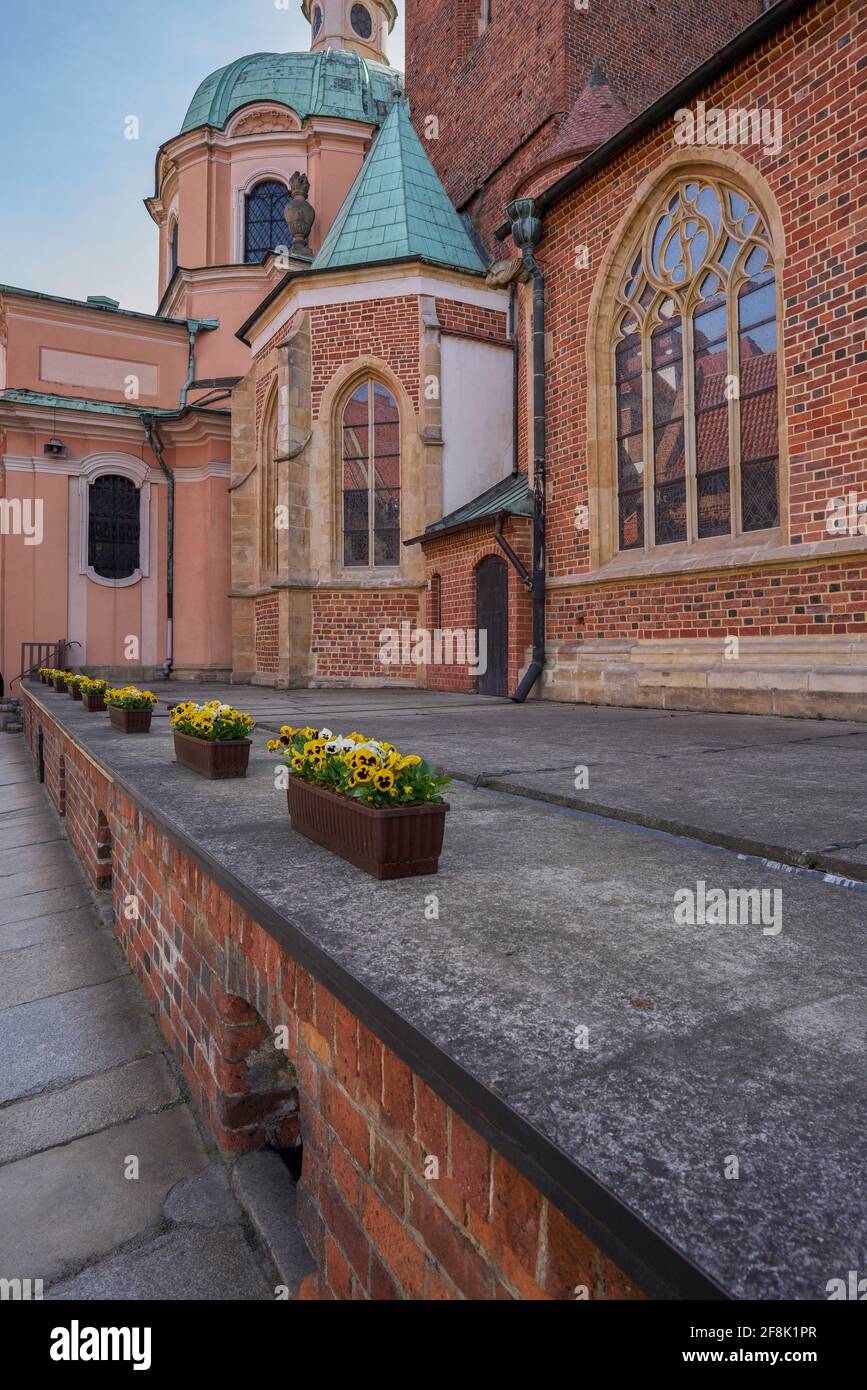 Gothic Cathedral Of Saint Johns Wroclaw High Resolution Stock ...