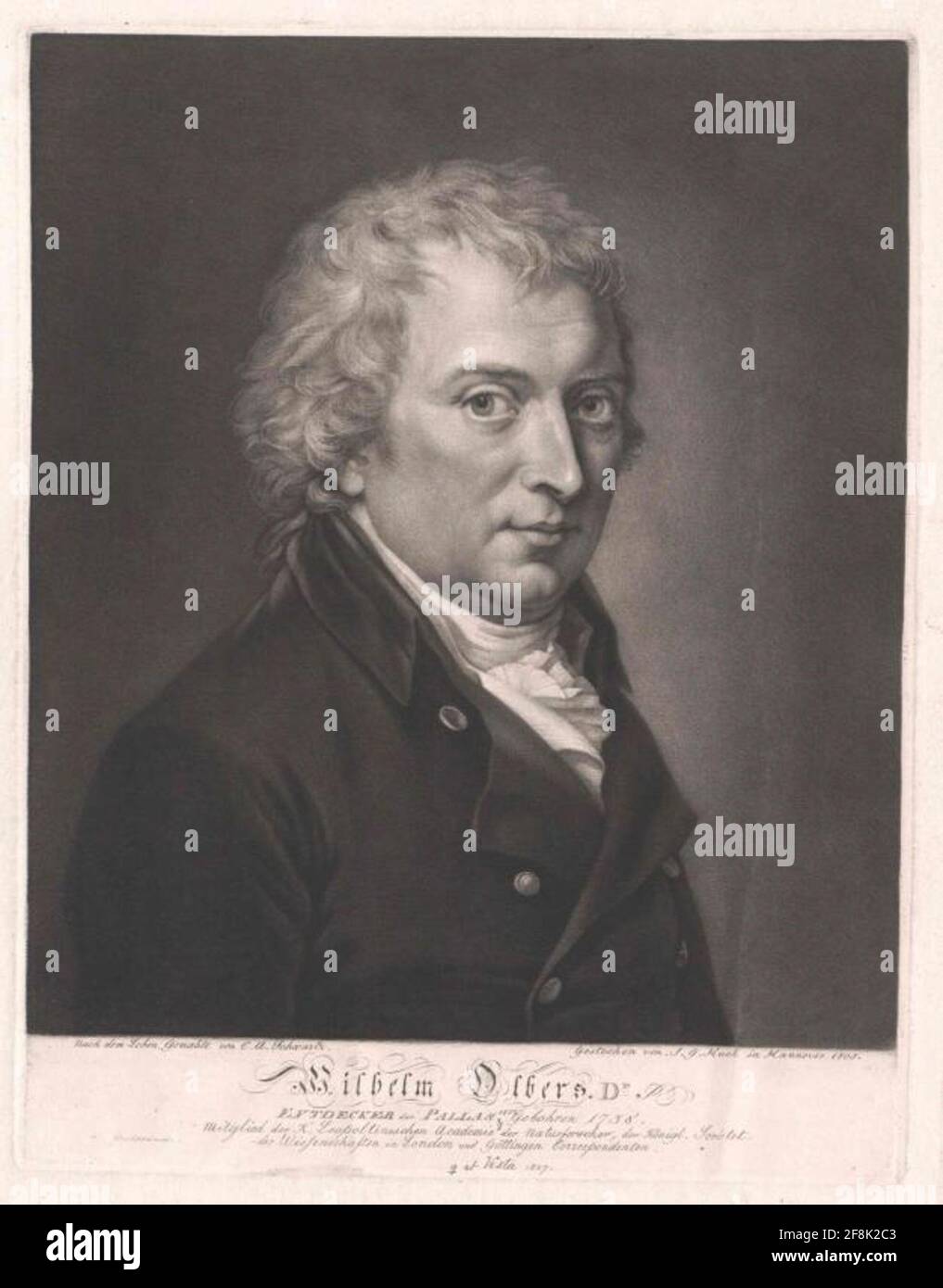 Olbers, Heinrich Wilhelm Mathias Schabürgerler: Huck, Johann Gerhardfactic genesis: Hanover Stock Photo