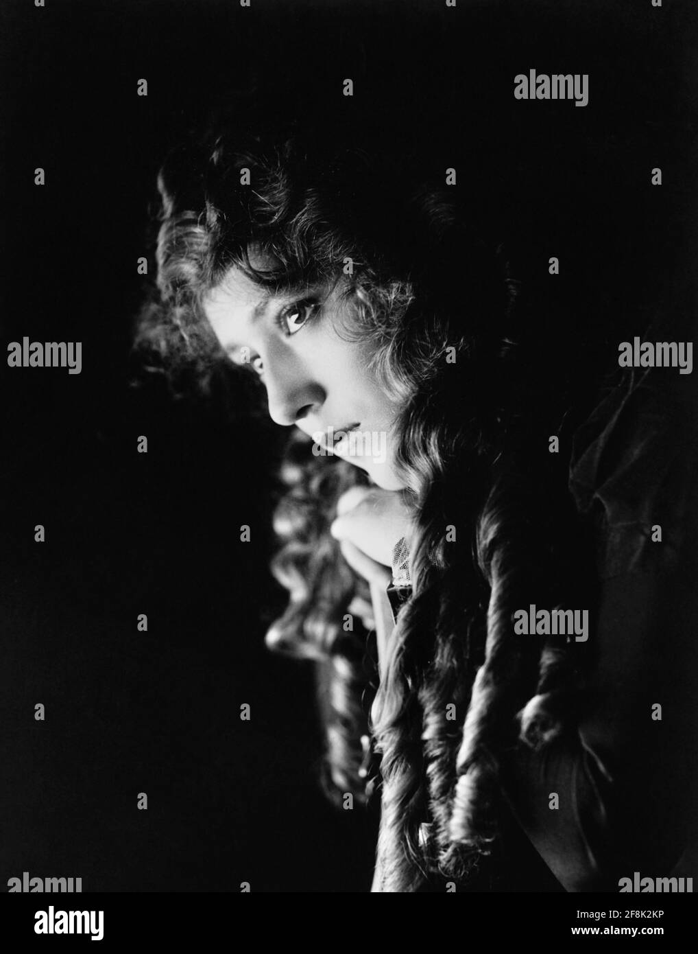 Mary Pickford. Portrait of the Canadian-American actress, Gladys Marie Smith (1892 -1979) c. 1910 Stock Photo