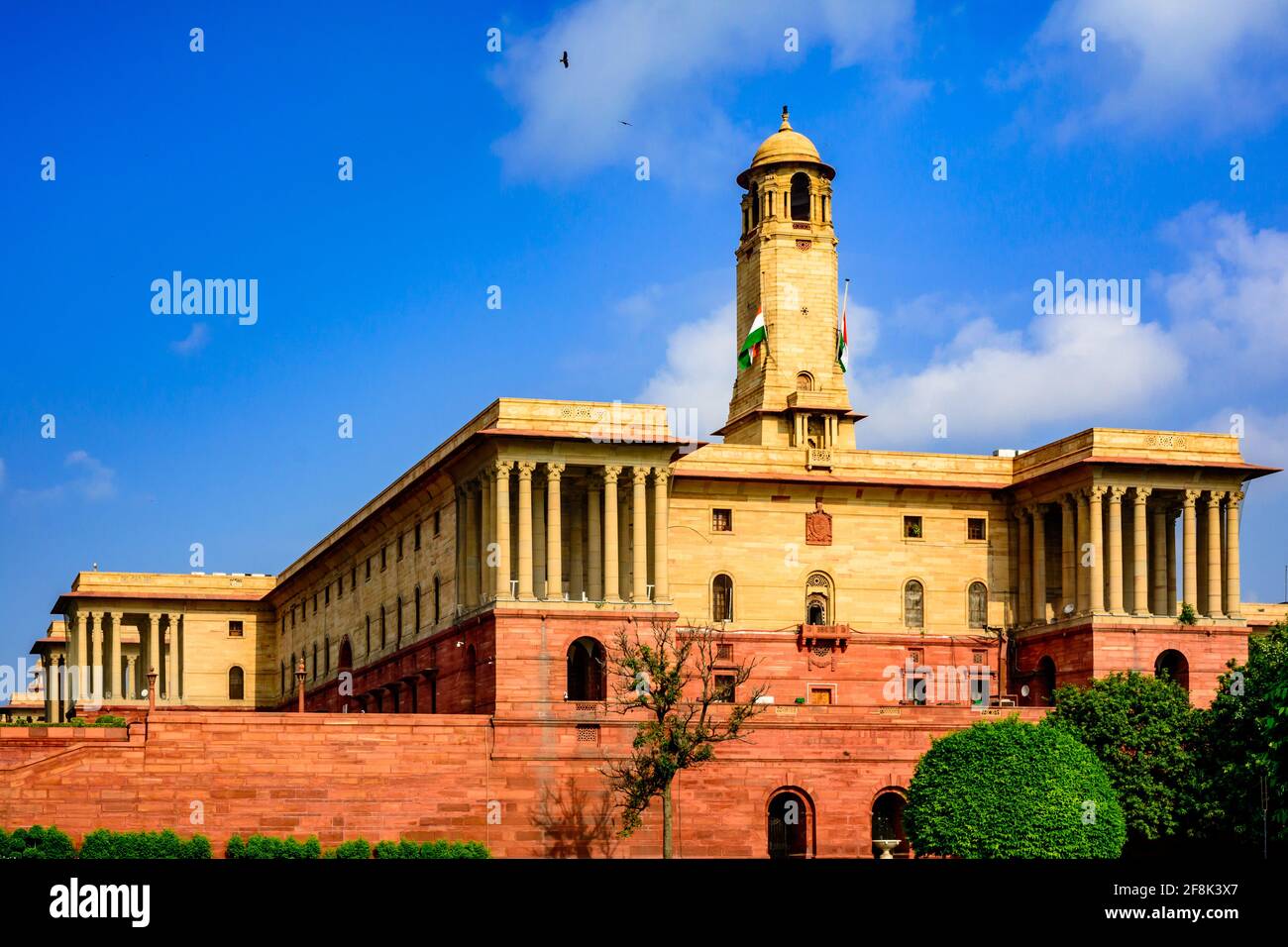 The North Block of the building of the Secretariat. Central Secretariat is where the Cabinet Secretariat is housed, which administers the Government o Stock Photo