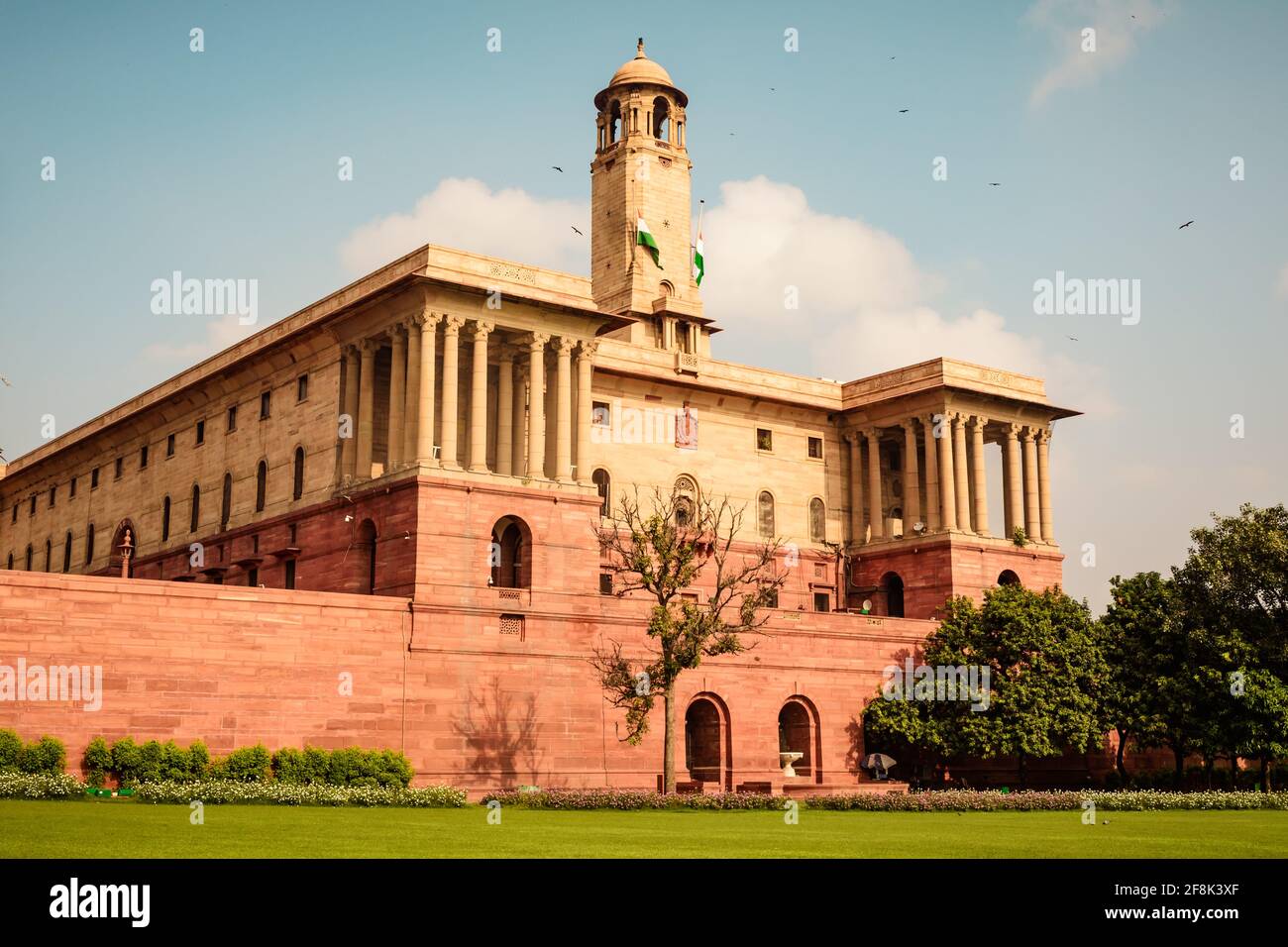 The North Block of the building of the Secretariat. Central Secretariat is where the Cabinet Secretariat is housed, which administers the Government o Stock Photo