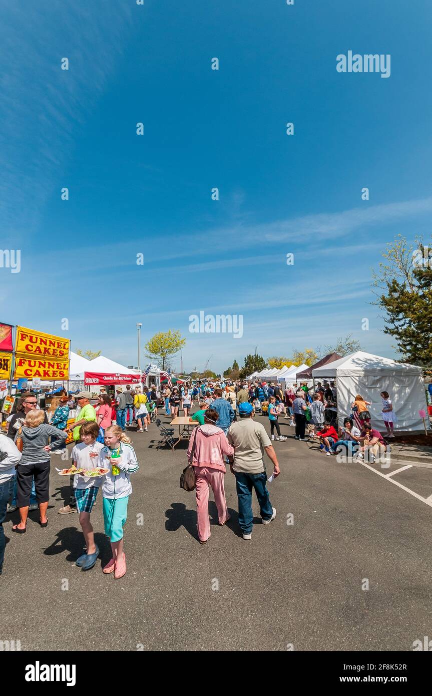 The Anacortes Waterfront Festival at the marina at the Port of