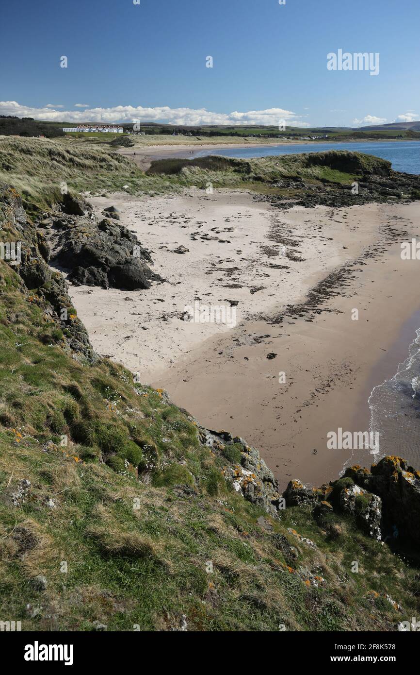 Scotland, Ayrshire Turnberry . The Ayrshire Coastal Path 12 April 2021 Stock Photo