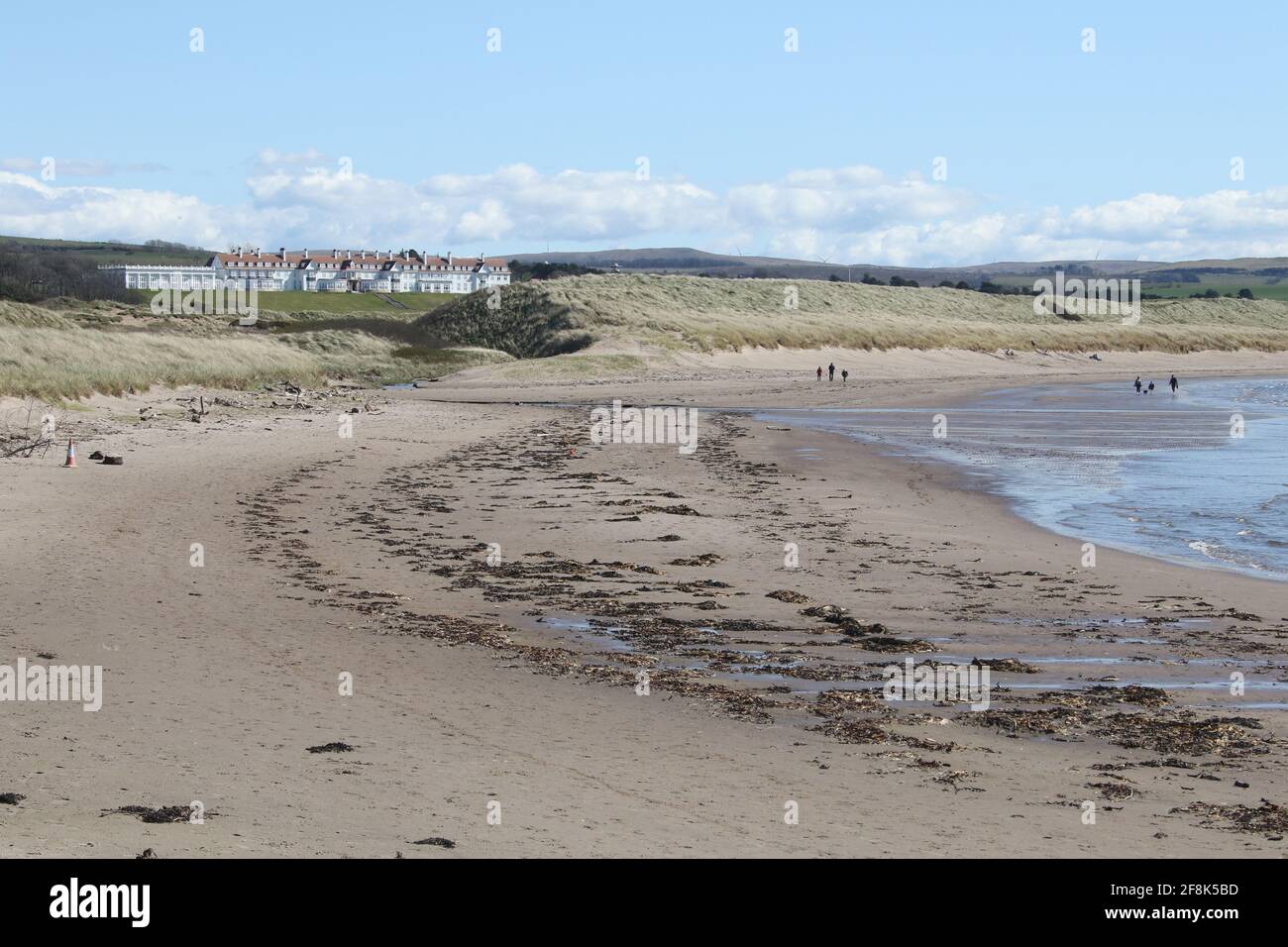 Scotland, Ayrshire Turnberry . The Ayrshire Coastal Path 12 April 2021 Stock Photo