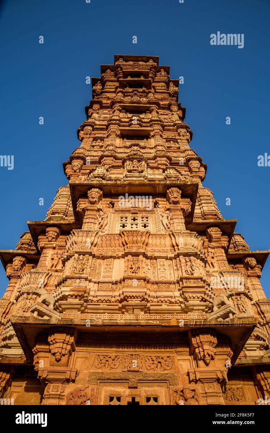Vijaya Stambha 'victory monument' constructed by Mewar king Rana Kumbha ...