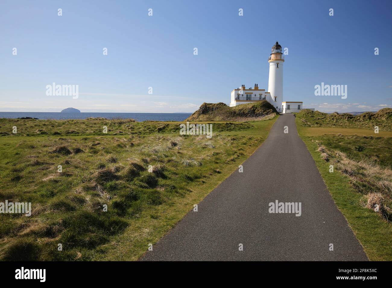 Scotland, Ayrshire Turnberry Lighthouse. 12 Apr 2021.The iconic