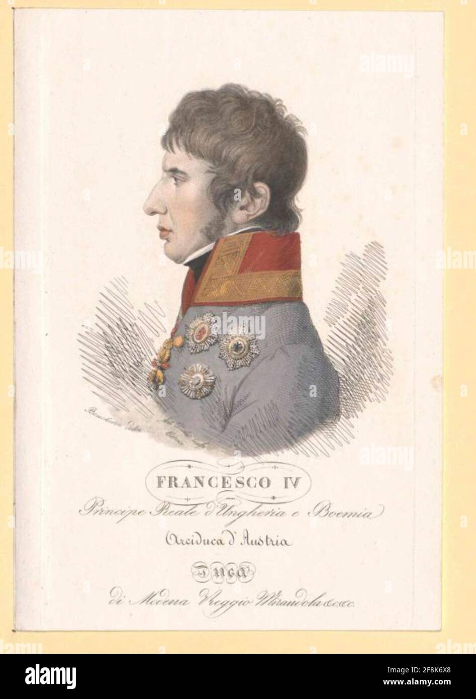 Franz IV. Archduke of Austria-Este Duke of Modena Stock Photo - Alamy