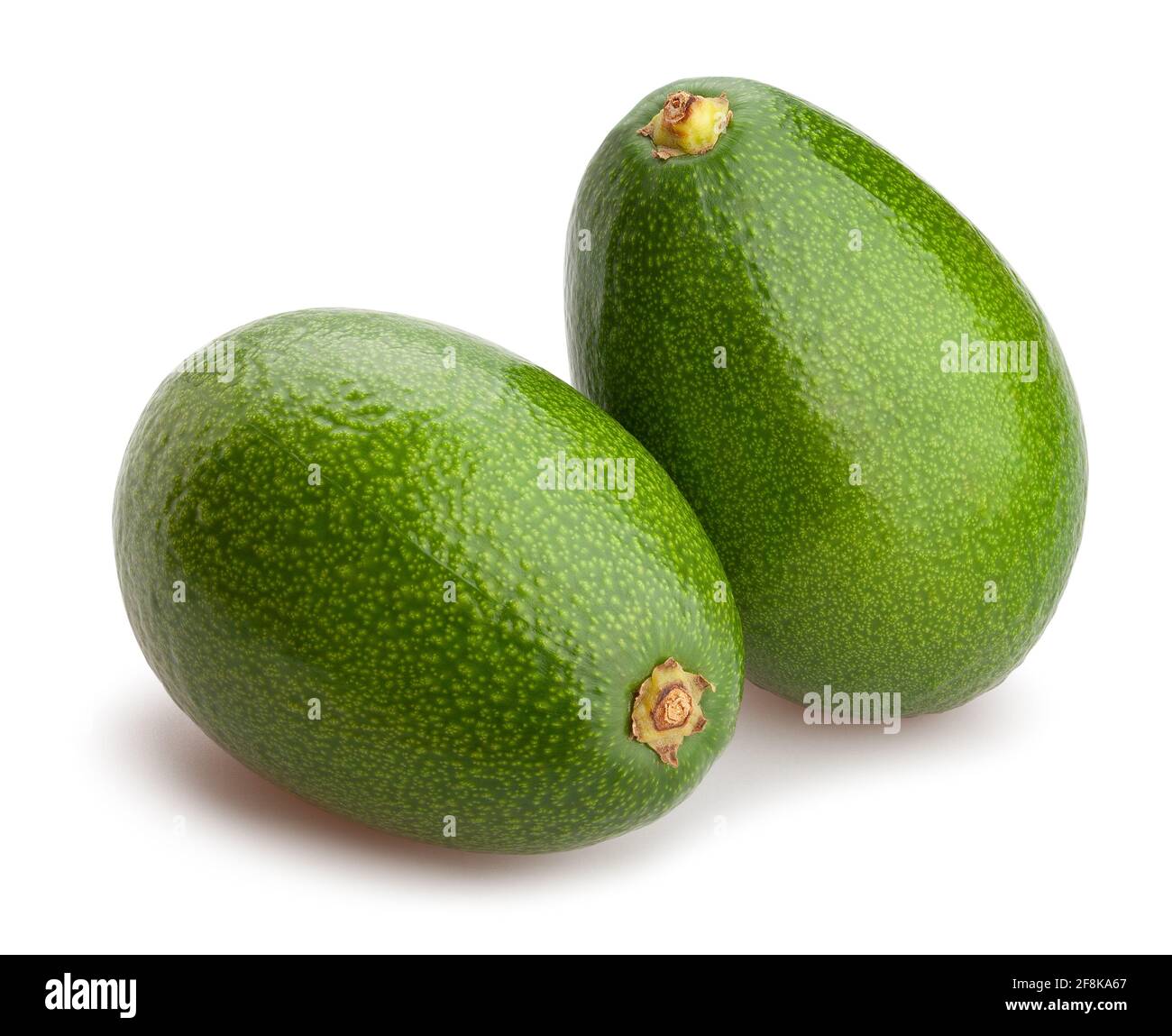 avocado path isolated on white Stock Photo