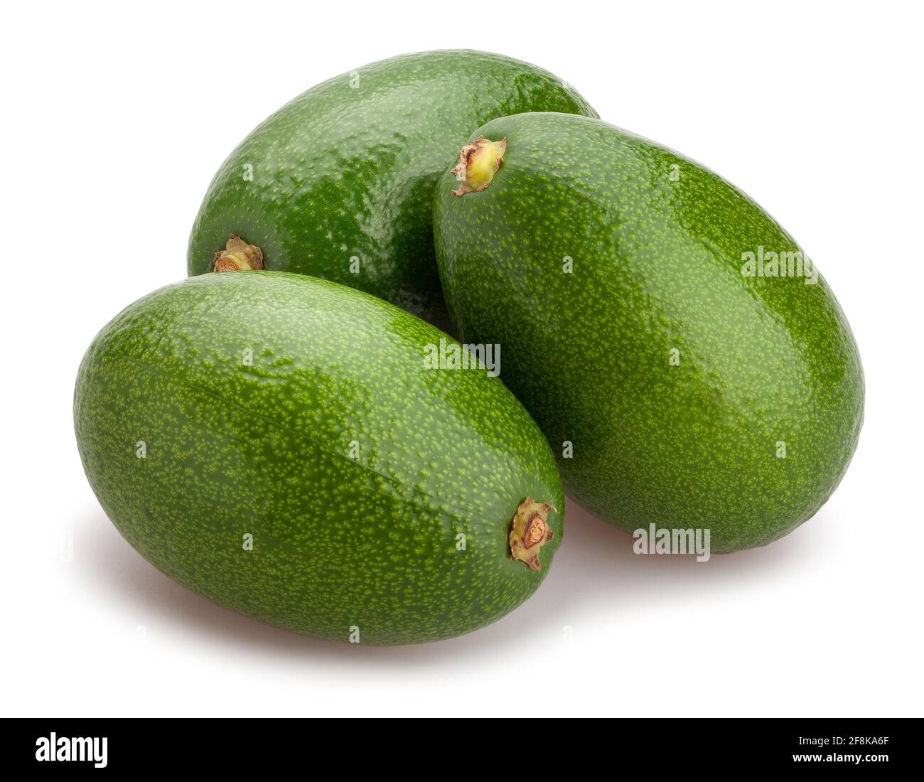 avocado path isolated on white Stock Photo