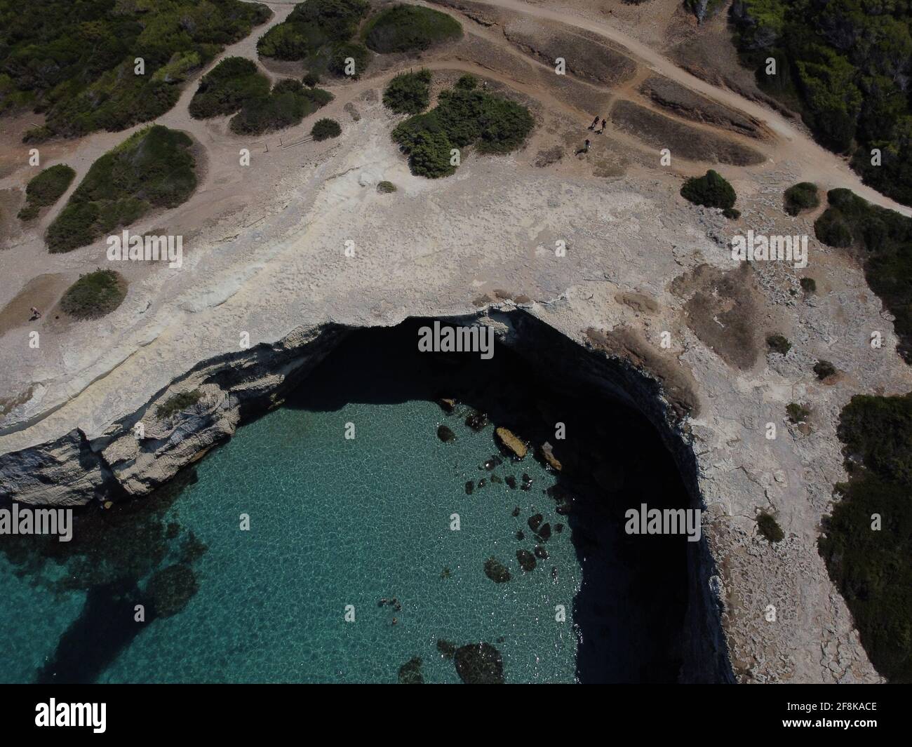 Aerial view of sea waves and fantastic Rocky coast Stock Photo - Alamy