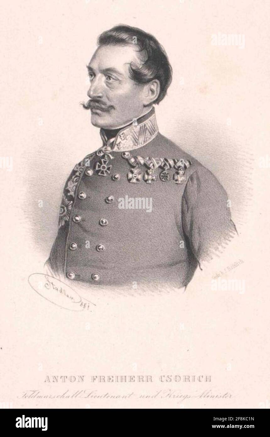 Corich de Monte Creto, Anton Freiherr von Stock Photo Alamy