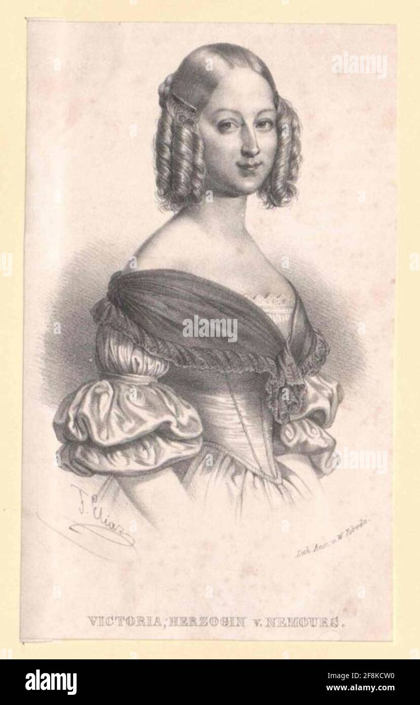 Viktoria, Princess of Saxony-Coburg-Gotha. Stock Photo