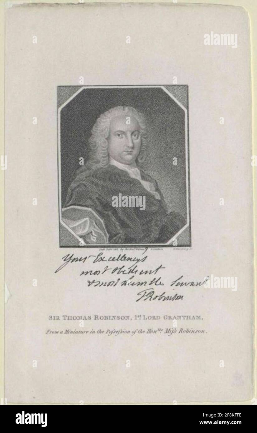 Robinson, Thomas Baron Grantham Stock Photo Alamy