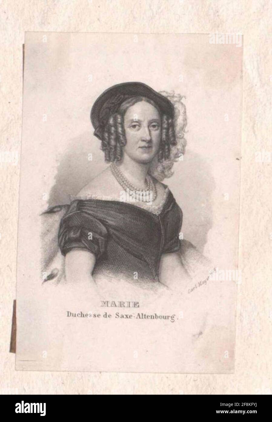 Marie Luise, Duchess of Mecklenburg-Schwerin. Stock Photo