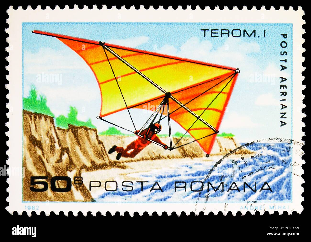 MOSCOW, RUSSIA - NOVEMBER 10, 2019: Postage stamp printed in Romania shows Standard I, Gliding serie, circa 1982 Stock Photo