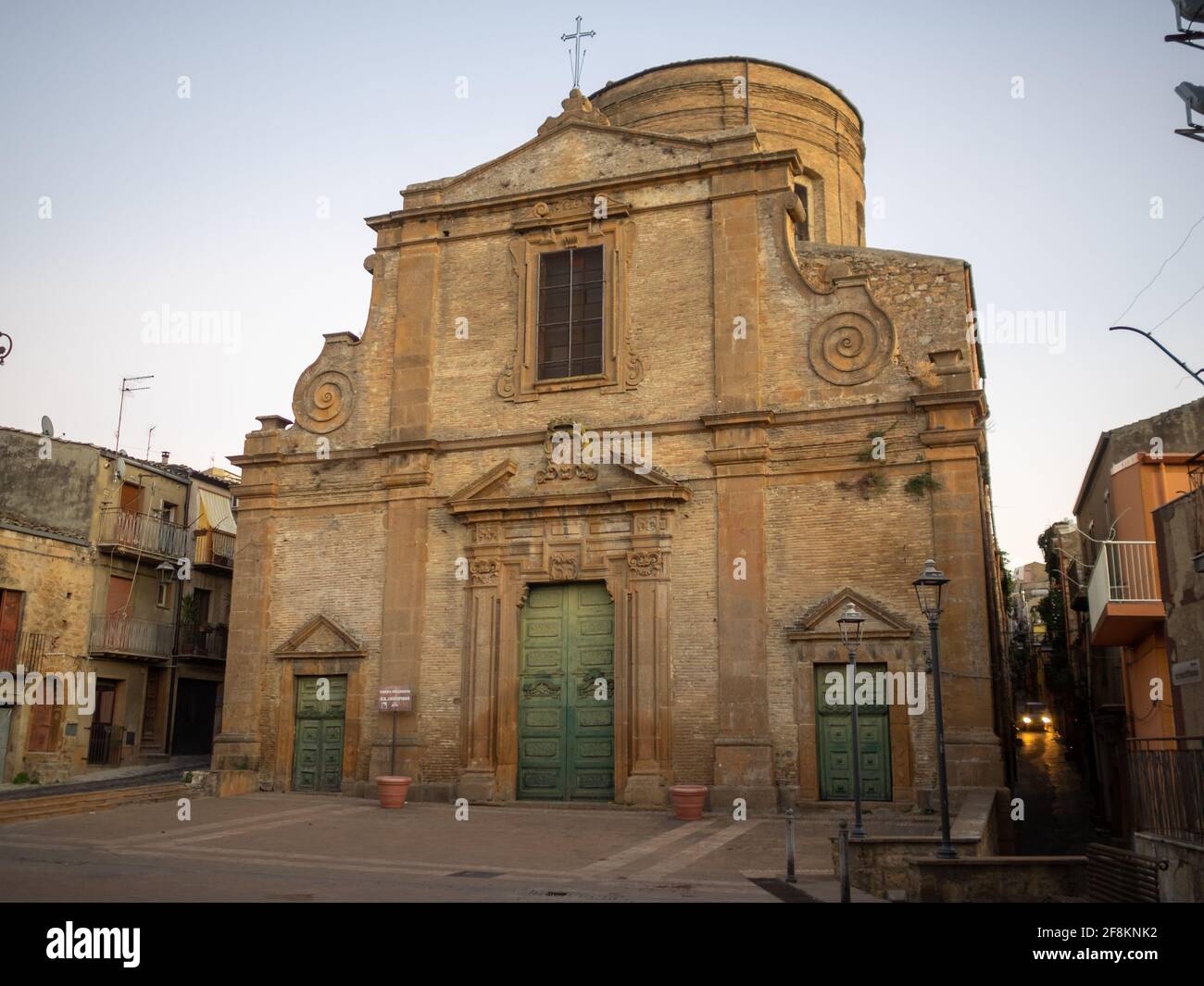 Piazza Armerina Chiesa SS Crocifisso Stock Photo