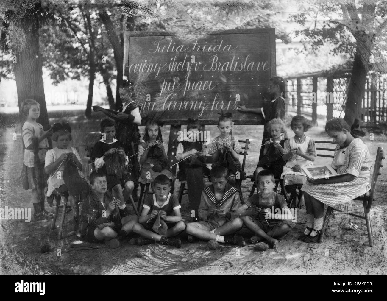 Junior Red Cross Festival, Bratislava, September 1921 Stock Photo