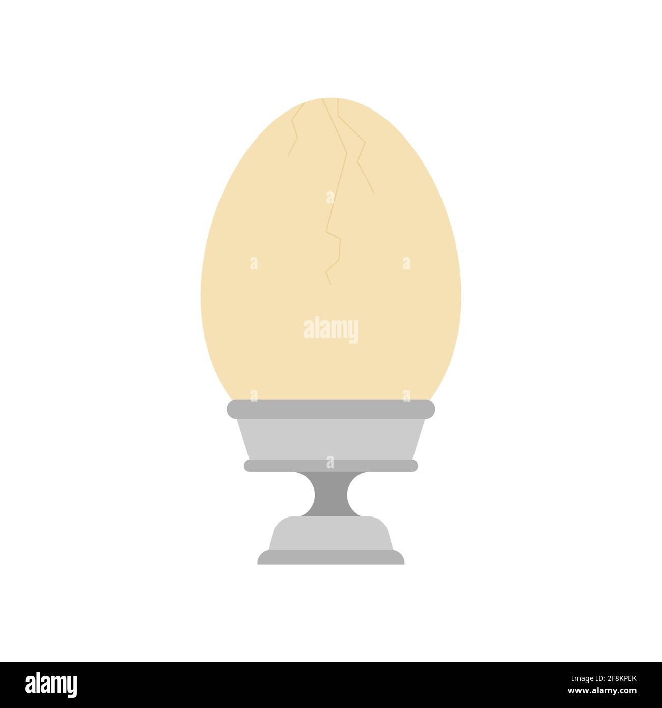 Egg on stand isolated. breakfast vector illustration Stock Vector