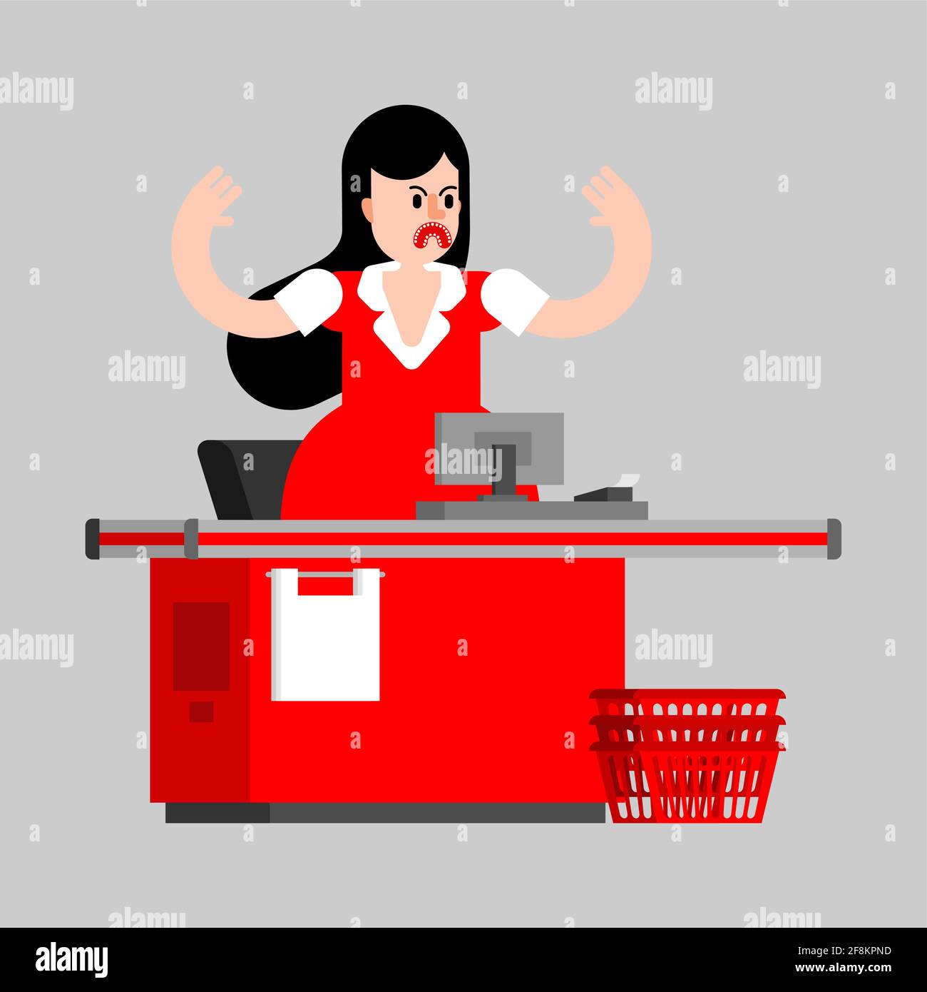 Cashier shop unhappy hires stock photography and images Alamy