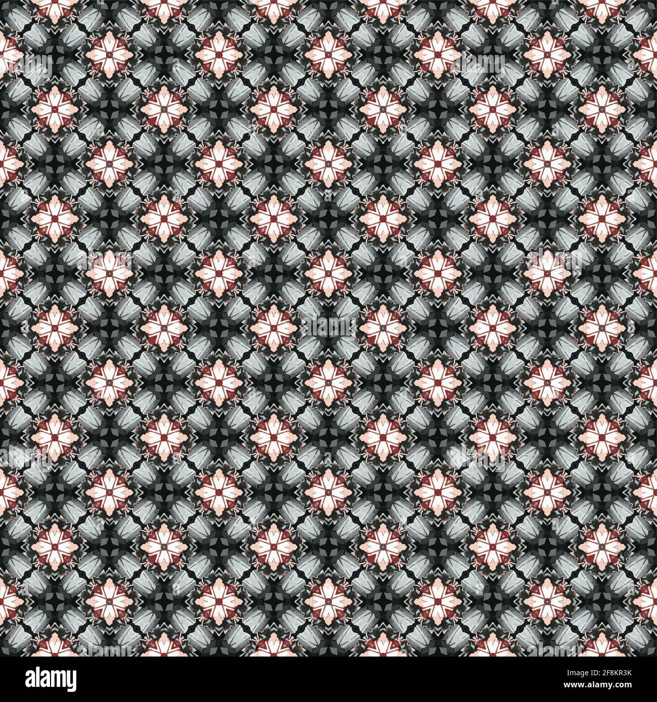 Color pattern texture. Colored ornamental graphic design. Mosaic ornaments. Pattern template. Vector illustration. Stock Vector