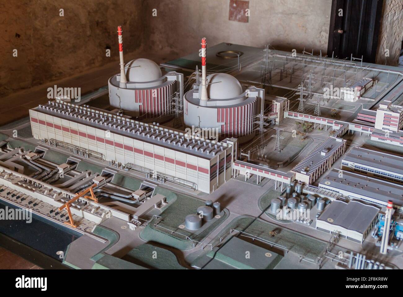 CASTILLO DE JAGUA, CUBA FEB 12, 2016 Model of abandoned Juragua